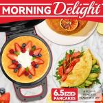 Flip Pancake Maker with Nonstick Ceramic Coating