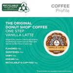 Donut Shop Vanilla Latte K-Cup Pods, 20 Count
