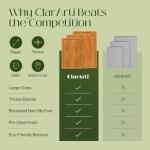 Organic Bamboo Cutting Boards Set of 3