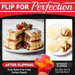 Flip Pancake Maker with Nonstick Ceramic Coating