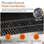 Veralune 5-Burner Propane Gas Grill with Side Burner