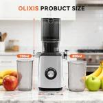 OLIXIS Silver Cold Press Juicer for Whole Fruits