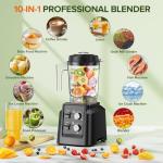 Smoothie Blender with 68Oz Pitcher & To-Go Cup