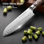 Emojoy 16-Piece Kitchen Knife Set with Block