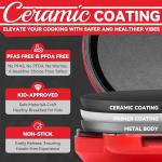 Flip Pancake Maker with Nonstick Ceramic Coating