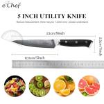 5-inch Damascus Steel Peeler with Wood Handle