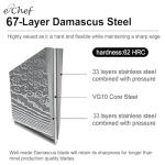 5-inch Damascus Steel Peeler with Wood Handle