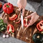 Emojoy 16-Piece Kitchen Knife Set with Block