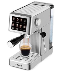 CUSIMAX 20Bar Compact Espresso Machine with Steam Wand