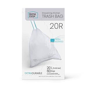 5.3 Gallon Heavy Duty Drawstring Trash Bags