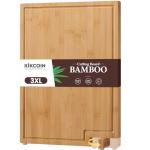 Kikcoin 3XL Bamboo Cutting Board with Kickstand