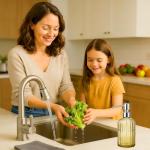 Emarful 18 Oz Glass Soap Dispenser with Pump