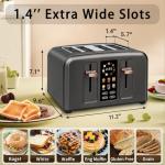 4-Slice Full Touch Control Toaster with LCD Display