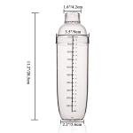 FEOOWV 33 oz Plastic Cocktail Shaker and Mixer
