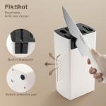 FIKSHOT 6-Piece Kitchen Knife Block Set