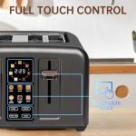 4-Slice Full Touch Control Toaster with LCD Display
