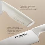 FIKSHOT 6-Piece Kitchen Knife Block Set