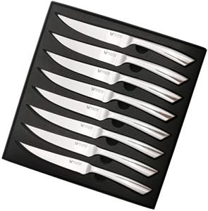 WALLOPTON 8-Piece High Carbon Steak Knives Set