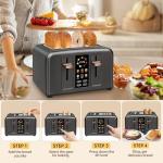 4-Slice Full Touch Control Toaster with LCD Display