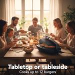 I-Keukenn Portable Electric Grill with Temperature Control