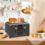 4-Slice Full Touch Control Toaster with LCD Display