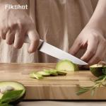 FIKSHOT 6-Piece Kitchen Knife Block Set