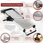 Adjustable Stainless Steel Mandoline Slicer with Hand Guard