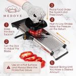 Adjustable Stainless Steel Mandoline Slicer with Hand Guard