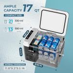 EUHOMY 12V Portable Electric Cooler and Fridge