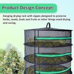 Growsun 8-Layer Herb Drying Rack with Shears