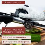 Adjustable Stainless Steel Mandoline Slicer with Hand Guard