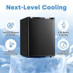 Erivess Compact 2.1 Cu.ft Mini Freezer, Black