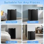 Erivess Compact 2.1 Cu.ft Mini Freezer, Black