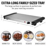OVENTE Adjustable Electric Warming Tray for Food
