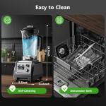 H-Duka High-Speed 1800W Blender with Grinder