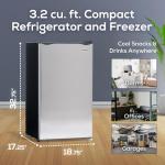 Igloo 3.2 Cu.Ft. Compact Refrigerator with Freezer