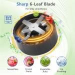 SAKAMOSH 1200W Portable Blender for Smoothies & Shakes