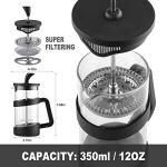Sivaphe 12oz French Press Coffee and Tea Maker