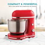 DASH Delish Compact Stand Mixer, 3.5 Quart - Red