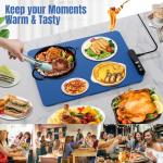 Electric Food Warming Tray with Timer and Temperature