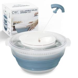 Colorful Collapsible Salad Spinner - 4 QT Lettuce Dryer