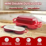 YONILL Mini Double Dutch Oven for Baking Bread