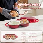 YONILL Mini Double Dutch Oven for Baking Bread