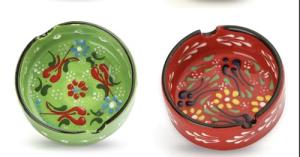 Decorative Ceramic Ashtrays for Indoor & Outdoor Use