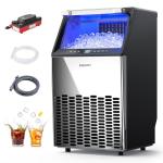 EUHOMY Stainless Steel Under Counter Ice Maker