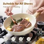 SENSARTE Nonstick Ceramic Frying Pan - Multiple Sizes
