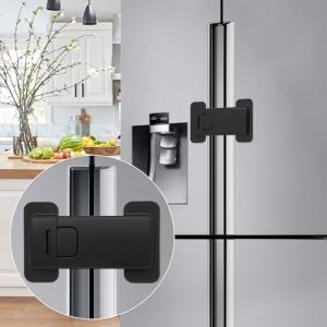 Kid and Pet Safe French Refrigerator Locks, 2 Pack