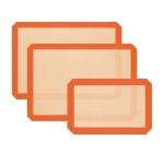 Non-Stick Silicone Baking Mats - Set of 3