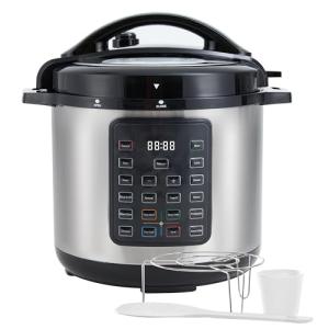 16-in-1 Electric Pressure Cooker, 8QT Stainless Steel