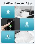 Aeitto Countertop Nugget Ice Maker, 42lbs/Day